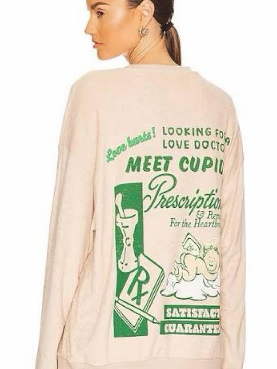 Boys Lie Other - Boys Lie Cream Scoop Neck Pullover with Green Graphic & Pants